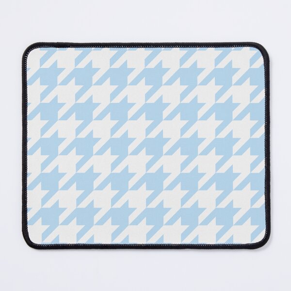Item preview, White And Ice Blue Houndstooth Pattern designed and sold by pattern-archive.