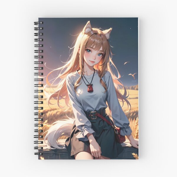 Item preview, Holo spice and wolf Twilight Wheat Field Calm designed and sold by riadjamai.