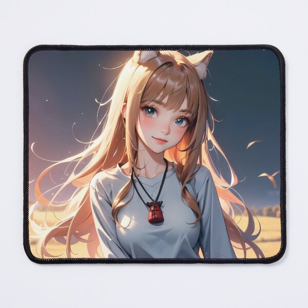 Item preview, Holo spice and wolf Twilight Wheat Field Calm designed and sold by riadjamai.