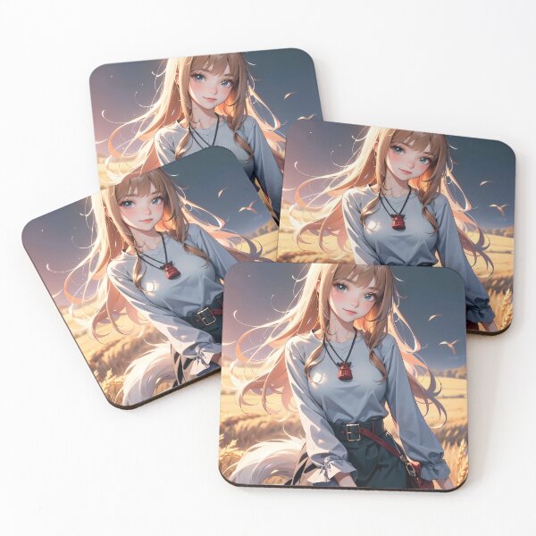 Item preview, Holo spice and wolf Twilight Wheat Field Calm designed and sold by riadjamai.
