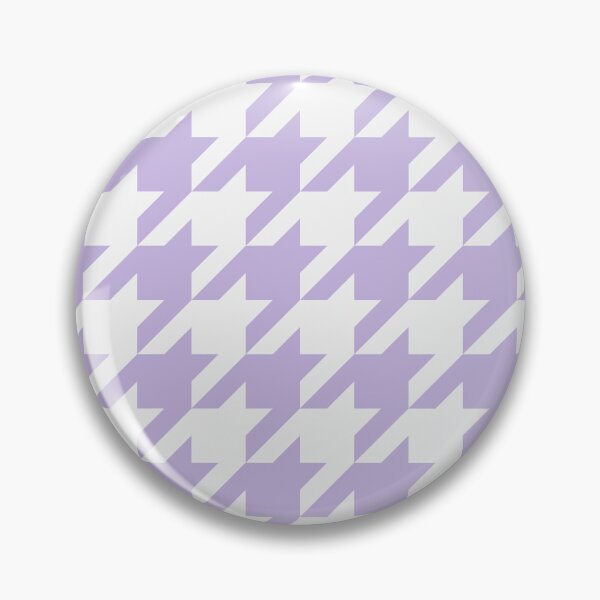 Item preview, White And Lavender Houndstooth Pattern designed and sold by pattern-archive.