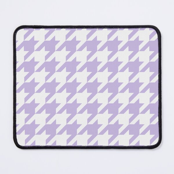 Item preview, White And Lavender Houndstooth Pattern designed and sold by pattern-archive.