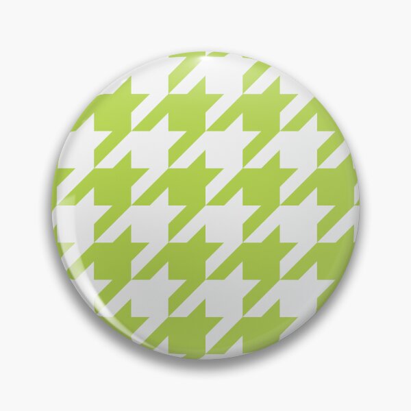 Item preview, White And Lime Houndstooth Pattern designed and sold by pattern-archive.