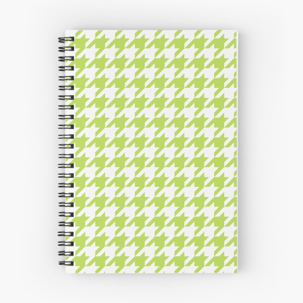 Item preview, White And Lime Houndstooth Pattern designed and sold by pattern-archive.
