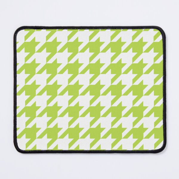 Item preview, White And Lime Houndstooth Pattern designed and sold by pattern-archive.