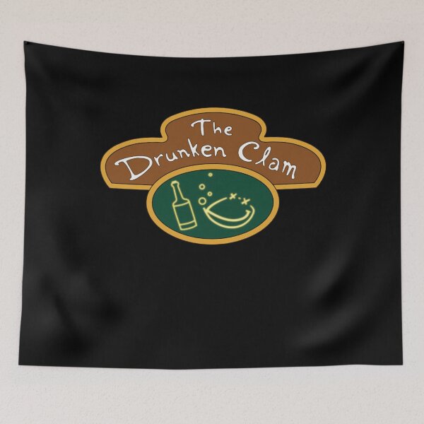 Item preview, The Drunken Clam Bar Cartoon Logo Vintage designed and sold by CMSenseiStore.