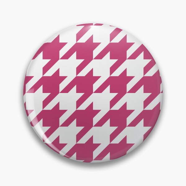 Item preview, White And Magenta Houndstooth Pattern designed and sold by pattern-archive.
