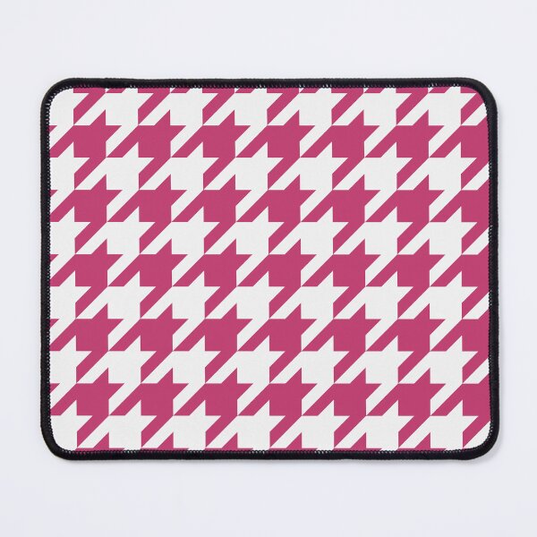 Item preview, White And Magenta Houndstooth Pattern designed and sold by pattern-archive.