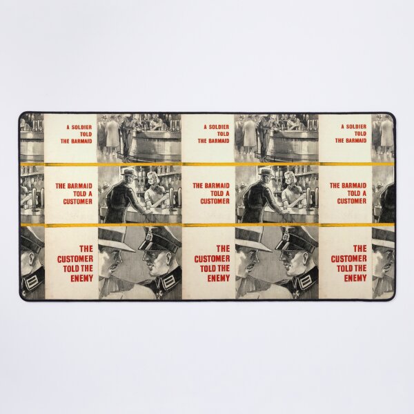 Item preview, WWII Propaganda Poster | Comic Strip Art | Loose Lips Sink Ships | Cautionary Tale | Vintage Military History Print designed and sold by artofuniverse.