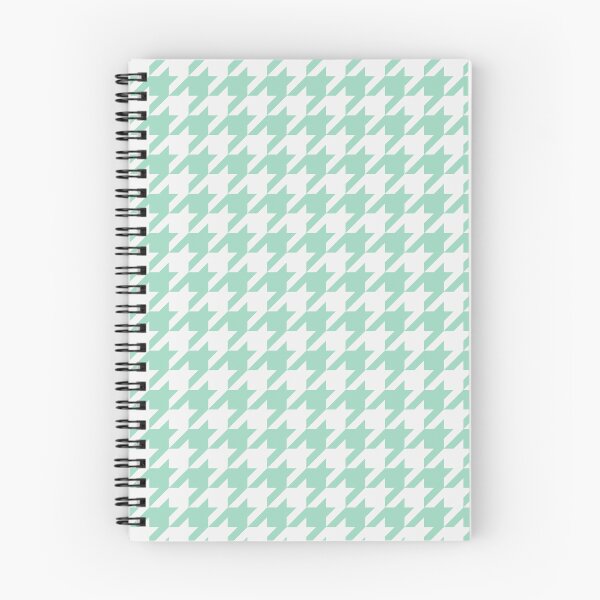 Item preview, White And Mint Houndstooth Pattern designed and sold by pattern-archive.