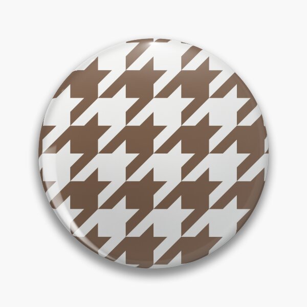 Item preview, White And Mocha Houndstooth Pattern designed and sold by pattern-archive.