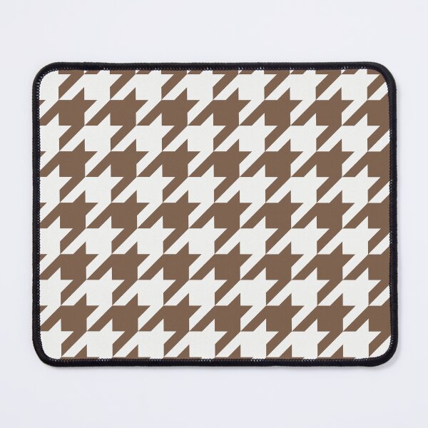 Item preview, White And Mocha Houndstooth Pattern designed and sold by pattern-archive.