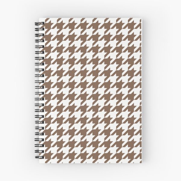 Item preview, White And Mocha Houndstooth Pattern designed and sold by pattern-archive.
