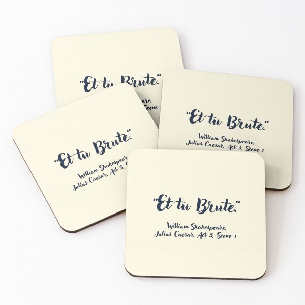 Item preview, Wicked Shakespeare Quote from Julius Caesar designed and sold by CharlottePlaceArt.