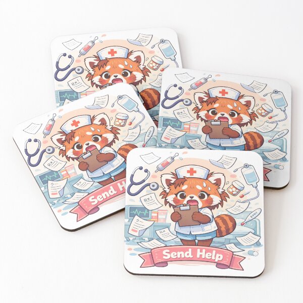 Item preview, Send Help – Nurse Panda designed and sold by Creative and Humorous Arts.