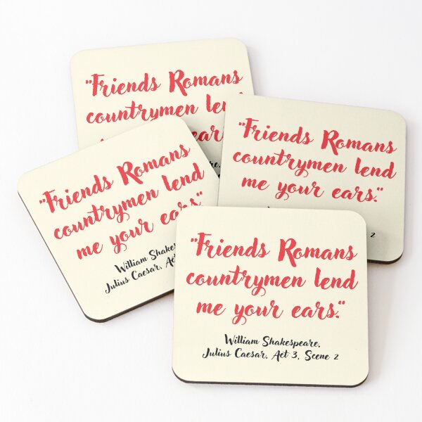 Item preview, Lit Shakespeare Quote from Julius Caesar designed and sold by CharlottePlaceArt.