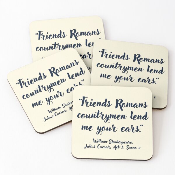 Item preview, Lit Shakespeare Quote from Julius Caesar designed and sold by CharlottePlaceArt.