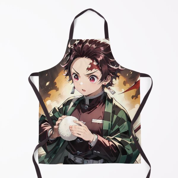 Item preview, Tanjiro Kamado Demon Slayer Rice Ball Chibi Moment designed and sold by riadjamai.