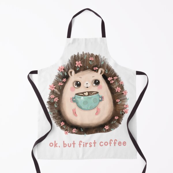 Item preview, Coffee Hedgehog cute illustration designed and sold by Desikhanna123.