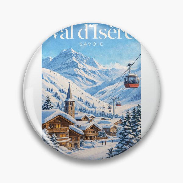 Item preview, Val d’Isère Savoie French Alps Alpine Village and Ski Slopes designed and sold by Aryabek.
