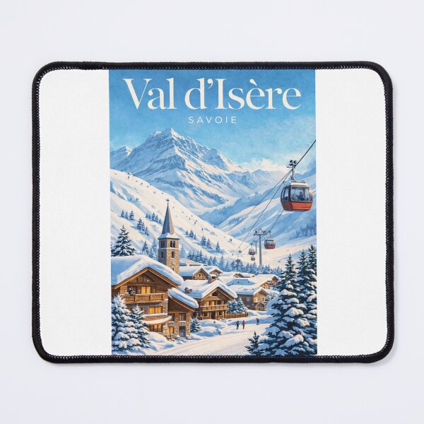 Item preview, Val d’Isère Savoie French Alps Alpine Village and Ski Slopes designed and sold by Aryabek.