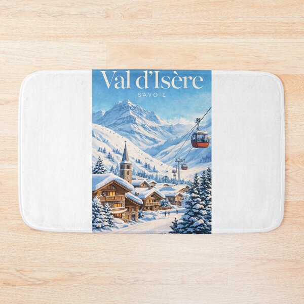 Item preview, Val d’Isère Savoie French Alps Alpine Village and Ski Slopes designed and sold by Aryabek.