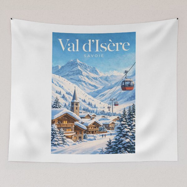 Item preview, Val d’Isère Savoie French Alps Alpine Village and Ski Slopes designed and sold by Aryabek.