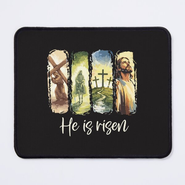 Item preview, He Is Risen Jesus Easter 4 Scene Story Christian Faith Design designed and sold by kiralynstration.