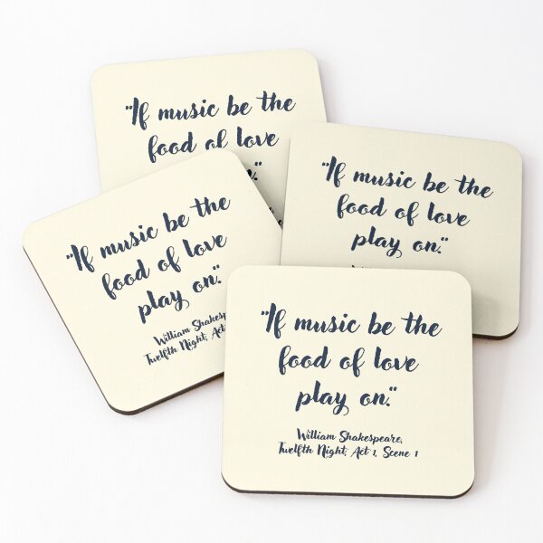 Item preview, Dope Shakespeare Quote from Twelfth Night designed and sold by CharlottePlaceArt.