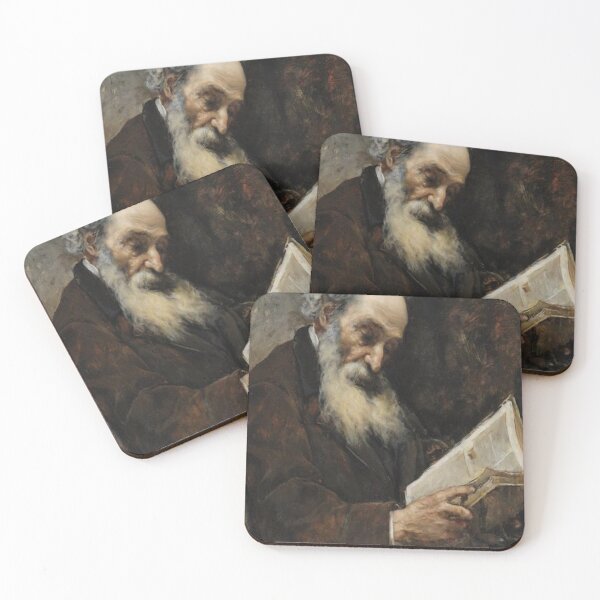 Item preview, Old man reading a book designed and sold by SharonTheFirst.