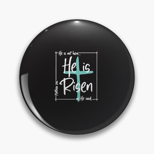 Item preview, He Is Risen Matthew 28:6 Easter Cross Christian Faith Design designed and sold by kiralynstration.