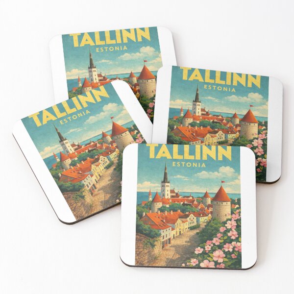 Item preview, Tallinn Estonia Old Town Medieval Skyline and Baltic Coast designed and sold by Aryabek.