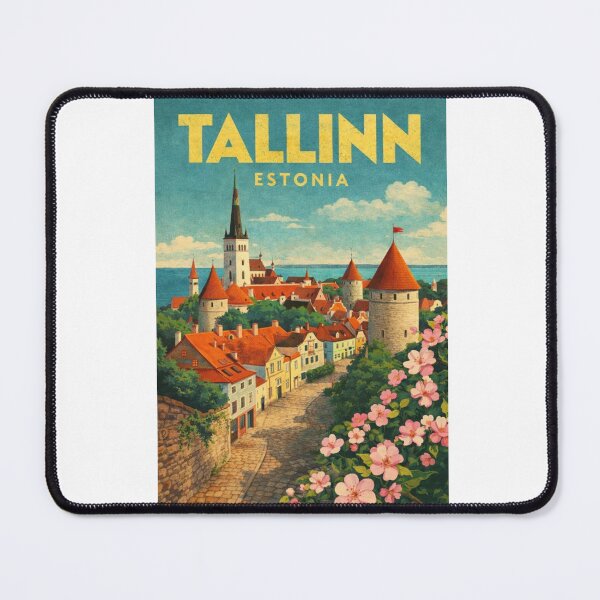 Item preview, Tallinn Estonia Old Town Medieval Skyline and Baltic Coast designed and sold by Aryabek.