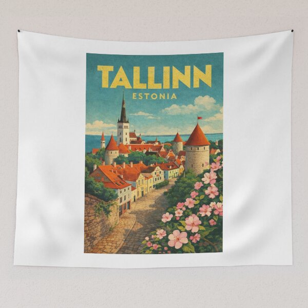 Item preview, Tallinn Estonia Old Town Medieval Skyline and Baltic Coast designed and sold by Aryabek.