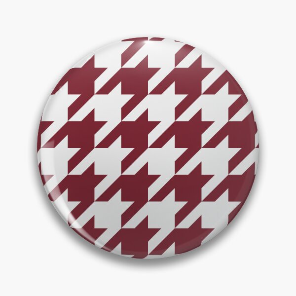 Item preview, White And Red Houndstooth Pattern designed and sold by pattern-archive.