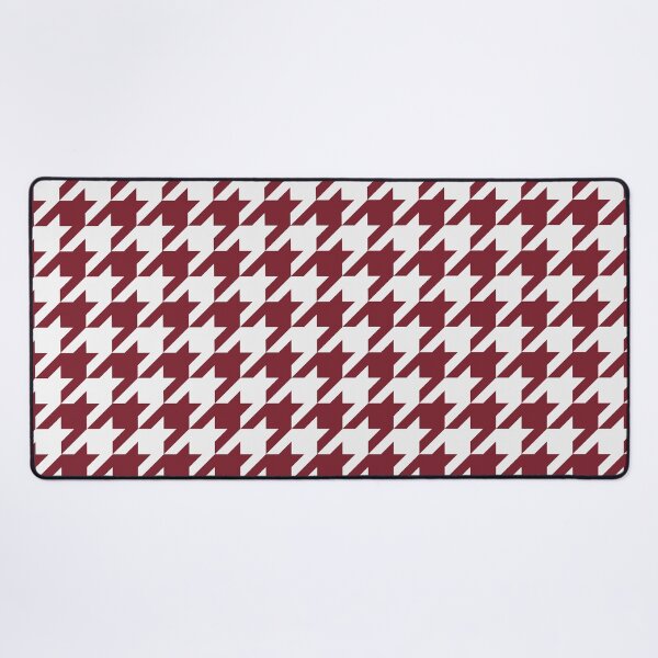 Item preview, White And Red Houndstooth Pattern designed and sold by pattern-archive.