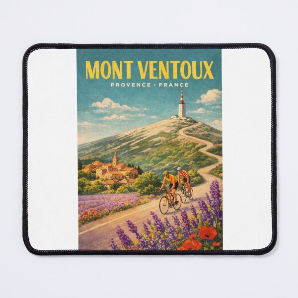 Item preview, Mont Ventoux Provence Lavender Fields Cycling Landscape France designed and sold by Aryabek.