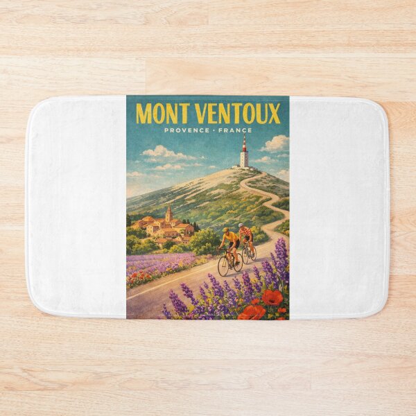 Item preview, Mont Ventoux Provence Lavender Fields Cycling Landscape France designed and sold by Aryabek.