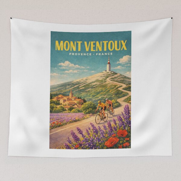 Item preview, Mont Ventoux Provence Lavender Fields Cycling Landscape France designed and sold by Aryabek.