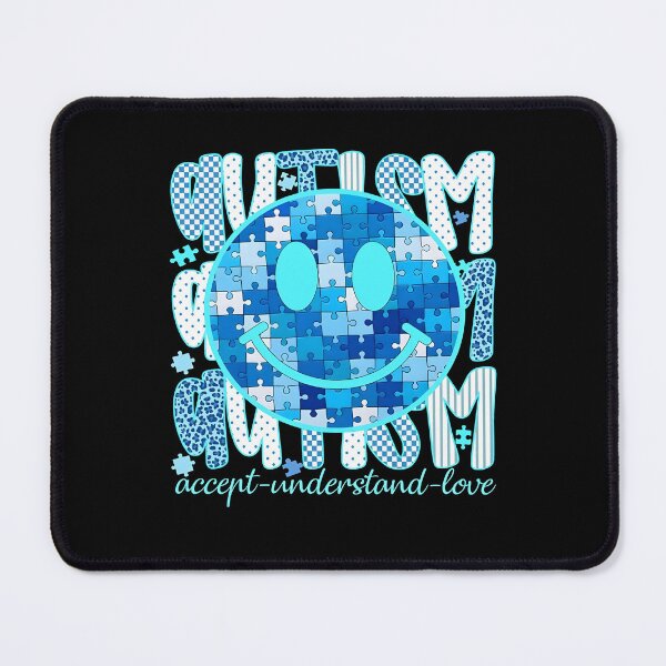 Item preview, Autism Accept Understand Love Smiley Face Puzzle designed and sold by Savelievich.