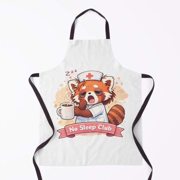 Item preview, No Sleep Club – Nurse Panda designed and sold by Creative and Humorous Arts.