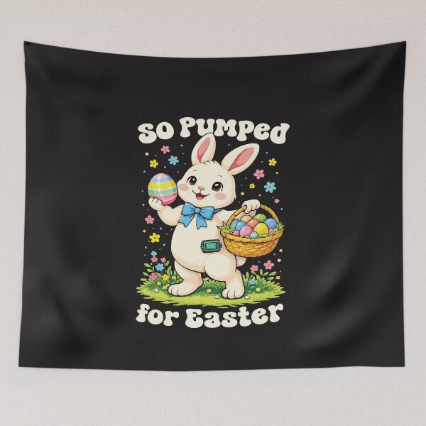 Item preview, So Pumped For Easter Bunny Season T1D Diabetes Funny Bunny Design designed and sold by kiralynstration.