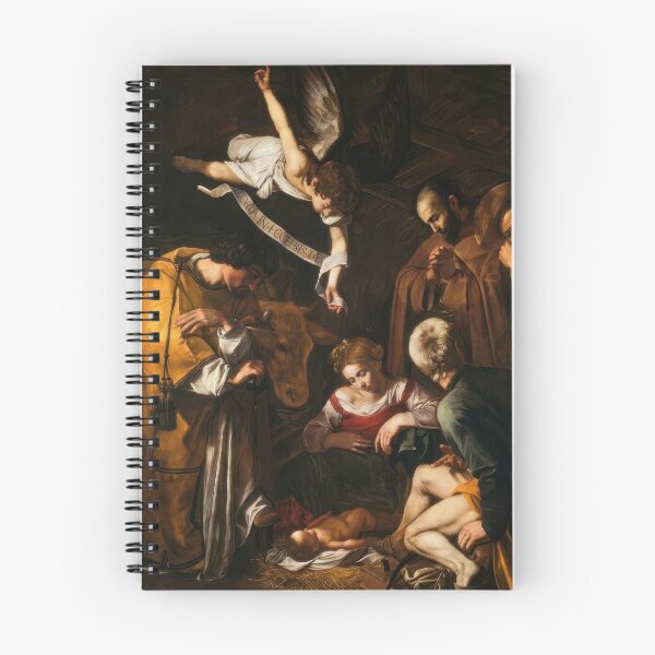 Item preview, Nativity with Saints Caravaggio Baroque Religious Painting Scene designed and sold by TheSoulOfArt.