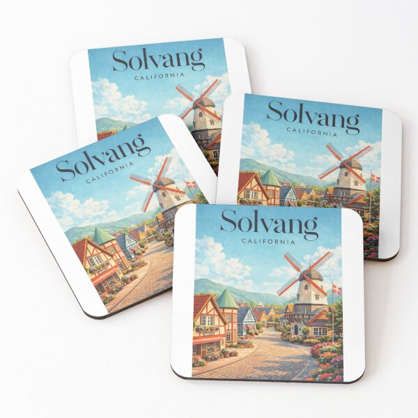 Item preview, Solvang Windmill Streets Santa Barbara County California designed and sold by Aryabek.