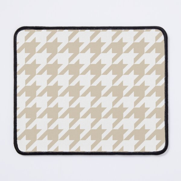 Item preview, White And Sand Houndstooth Pattern designed and sold by pattern-archive.