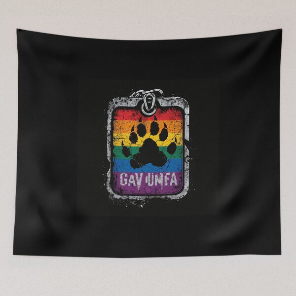 Item preview, Vintage Rainbow Bear Paw Tag for Gay Pride designed and sold by InkDazzle.