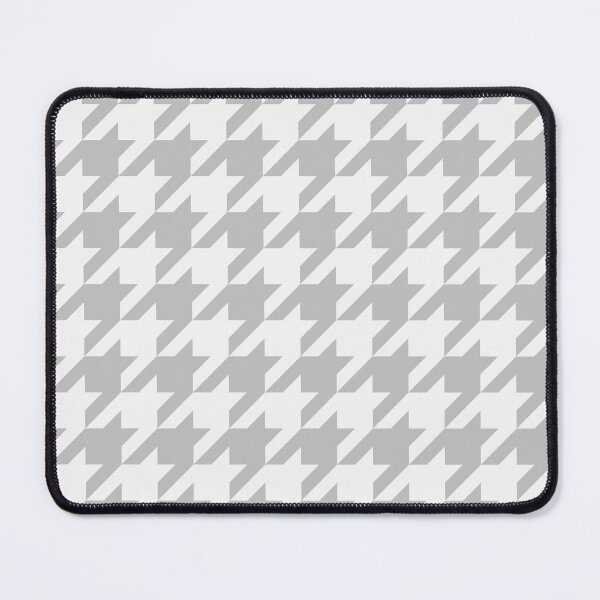 Item preview, White And Silver Houndstooth Pattern designed and sold by pattern-archive.