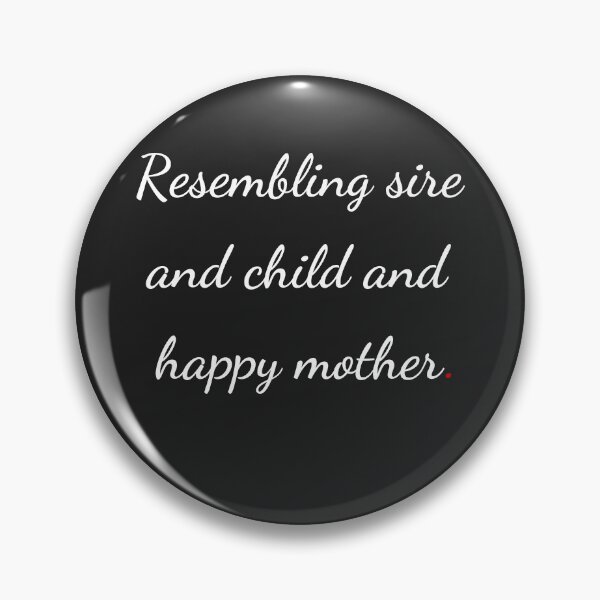 Item preview, "Resembling sire and child and happy mother" - handwriting white designed and sold by ariksworld.