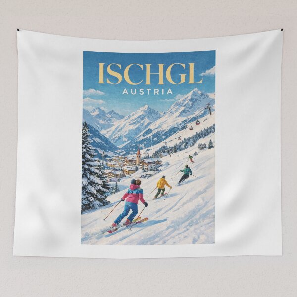 Item preview, Ischgl Silvretta Arena Ski Slopes Tyrol Austria designed and sold by Aryabek.