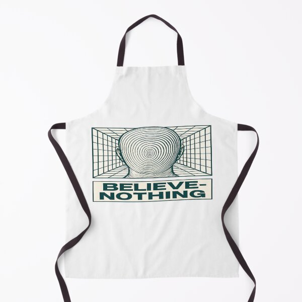 Item preview, Believe-Nothing Surreal Mind Design – Hypnotic Spiral Head Minimalist Psychedelic Art designed and sold by Bright Nest Studio.